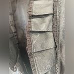 Moda International Women’s Black Genuine Leather Cropped Ruffle Jacket; size M Size M Photo 5