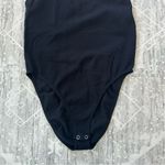 SheIn Black High Neck Halter Criss Cross Low Back Bodysuit Closet Staple Size M Photo 13