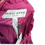 Apiece Apart Trinidad Maxi Dress Silk Long Sleeve Pink Purple Plus Size 2X Photo 14