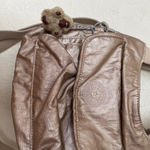 Kipling  Felix Cloud Metal Platinum Metallic Nylon‎ Satchel Crossbody Photo 2