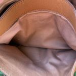 Fossil  Crossbody Satchel Tan Brown Pebbled Leather multi pocket Photo 6