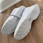 Sole Mates Lace Up Memory Foam Lightweight Womens Athletic White And Grey Shoes Photo 4