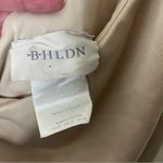 BHLDN Anthropologie Dylan One-Shoulder Satin Side Slit Gown Champagne Womens 8 Photo 7