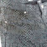 Mossimo Snakeskin Premium Denim Legging Jeans Black Size 8 Photo 4