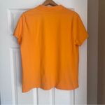 Lands' End Land’s End Orange Polo Shirt Top Women’s Size XL/P (18) Preppy F7 Photo 2