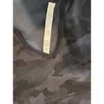 Lululemon Womens Top Black Power Pivot Tank Camo Cropped Stretch Yoga Size 18 Photo 7
