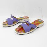 Umi Multicolor Floral Print Comfort Slip On Sandal Size 5 Photo 3