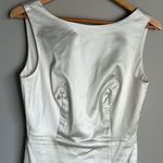 House of Harlow NEW  1960 Low Back Satin Mini Dress in ivory Photo 4