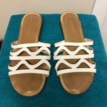 Kelly & Katie Womens  White Slip On Sandals Photo 0