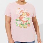 Torrid NWT Strawberry Shortcake Classic Fit Cotton Crew Tee in Pink Size 2 Photo 0