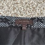 The Limited 🦋 Black Silver Lace A-Line Mini Pencil Skirt Size 8 Formal Party NYE Photo 1