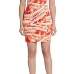 French Connection  Casablanca Cotton Sunrise Printed Dress 2 NEW Photo 5