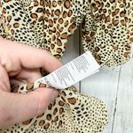 Amuse Society  SHIRT Women's Sz XS Short Sleeve Button Front Animal Print Viscose Photo 2