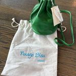 Nuage Bleu Maui Leather Bucket Cinch Crossbody Bag Lizard Green NWT Tan Photo 1