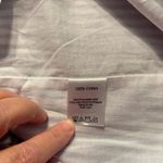 Duffield Lane Blue & White Pin Stripe Sleeveless Collared Tunic Shirt Size XL Photo 4