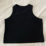 Black High Neck Tank Top Photo 0