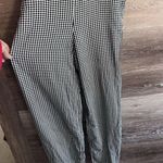 Hollister  Black White Gingham Cropped Jumpsuit Sz Medium Black White Photo 3