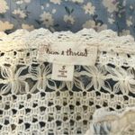 Hem & Thread Floral Crochet Lace Tassel Blouse Top Bohemian Festival Small Photo 4