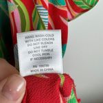 Rose + Olive Tropical Blouse Size 1X Multicolor Leaf Print V Photo 7