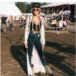 Arnhem Lace Bohemian Maple Maxi Dress Kimono Duster White Festival Size 6 NWT Photo 2