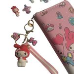 Sanrio My Melody Pink Wallet with matching Keychain and FREE CHARMS Photo 2