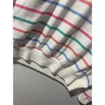 Vtg Winners Choice Womens Striped Polo Shirt Long Sleeve Casual Pullover Top L White Size L Photo 5