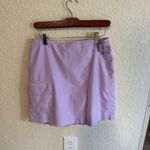 IZOD Womens Skort X-Tra Dry Lilac Purple Mini Cargo Buckle Accent Size 6 Photo 1