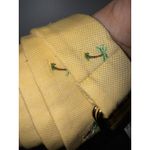 Brooks Brothers  Belt Yellow Tan Fabric Palm Tree Size M Unisex Men Women‎ 37" Photo 2