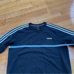 Adidas  original cotton blend Crewneck sweatshirt black white women Sz XL Photo 2