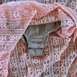 For Love & Lemons Dakota Lace Midi Dress in Peach Size S Pink Photo 5