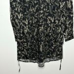 NWT Thakoon Black Flower Printed Button Up Shirt Dress Womens Size 2 Photo 1