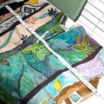 Handmade Vintage Funky Fabrics Multicolor Hand Dyed Artistic Jacket shirt jacket Photo 9