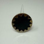 House Of Harlow 1960 Sunburst Gold Plated Leather Cocktail Statement Ring 5.5 Photo 0