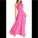 Dress the Population  Odette Chiffon Maxi‎ Dress, Pink, Size; Large, NWT Photo 2