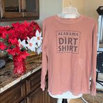 Alabama Dyed in the Dirt Shirt Cotton Long Sleeve Tan Size M Photo 4