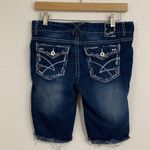 Amethyst Jeans Amethyst Juniors' Size 7 Blue Denim Thick Stitch Bermuda Shorts Photo 1