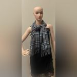 Burberrys Gray Plaid Scarf Photo 3