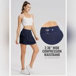 Baleaf Women's Athletic Skort Size Small Pleated Tennis Golf Navy Photo 13