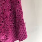 Lane Bryant  Cardigan Sweater Open Front Open Knit Short Sleeve Purple 18/20W Photo 3