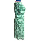 7th Ray  Green & White Striped‎ Women’s Dress Size XL Photo 2