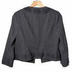 CAbi Polka Dot Jacket Black White Stretch 3/4 Sleeve Jacket Blazer Size 8 Photo 1