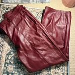 7 For All Mankind  Burgundy Wide Leg Pants Photo 0