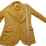 Magaschoni  Soft Mustard Golden Rod Blazer Size Small S Career Work Long Sleeve Photo 4