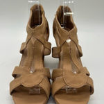 Top Moda  Sandal Womens 8 Tan‎ Lindy Wedeged Strappy Gladiator Sandals Photo 0