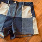 Denim Blvd  Womens Jean Shorts Size S Small Denim Patchwork Los Angeles Photo 2