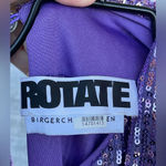 ROTATE Birger Christensen Billie Mini Dress size 0 Silver Photo 11