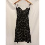 Betsey Johnson Vintage 90s Sweetheart Srapless Midi Dress Floral Embroidery Sz 2 Photo 1