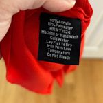 Misook NWT Exclusively Orange Red Zip Front Short Sleeve Preppy Shift Dress Photo 3