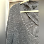 Torrid  | Smokey Blue Ribbed Long Sleeve Sweater Plus Size 3X Criss Cross V-Neck Photo 5