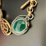 Lucky Brand  Egyptian Revival Scarab Snake Frog Cabochon Toggle Bracelet 40g. Photo 6